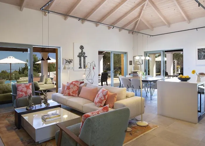 빌라 Borsa Secluded Retreat With Sea Views Gym Lefkáda